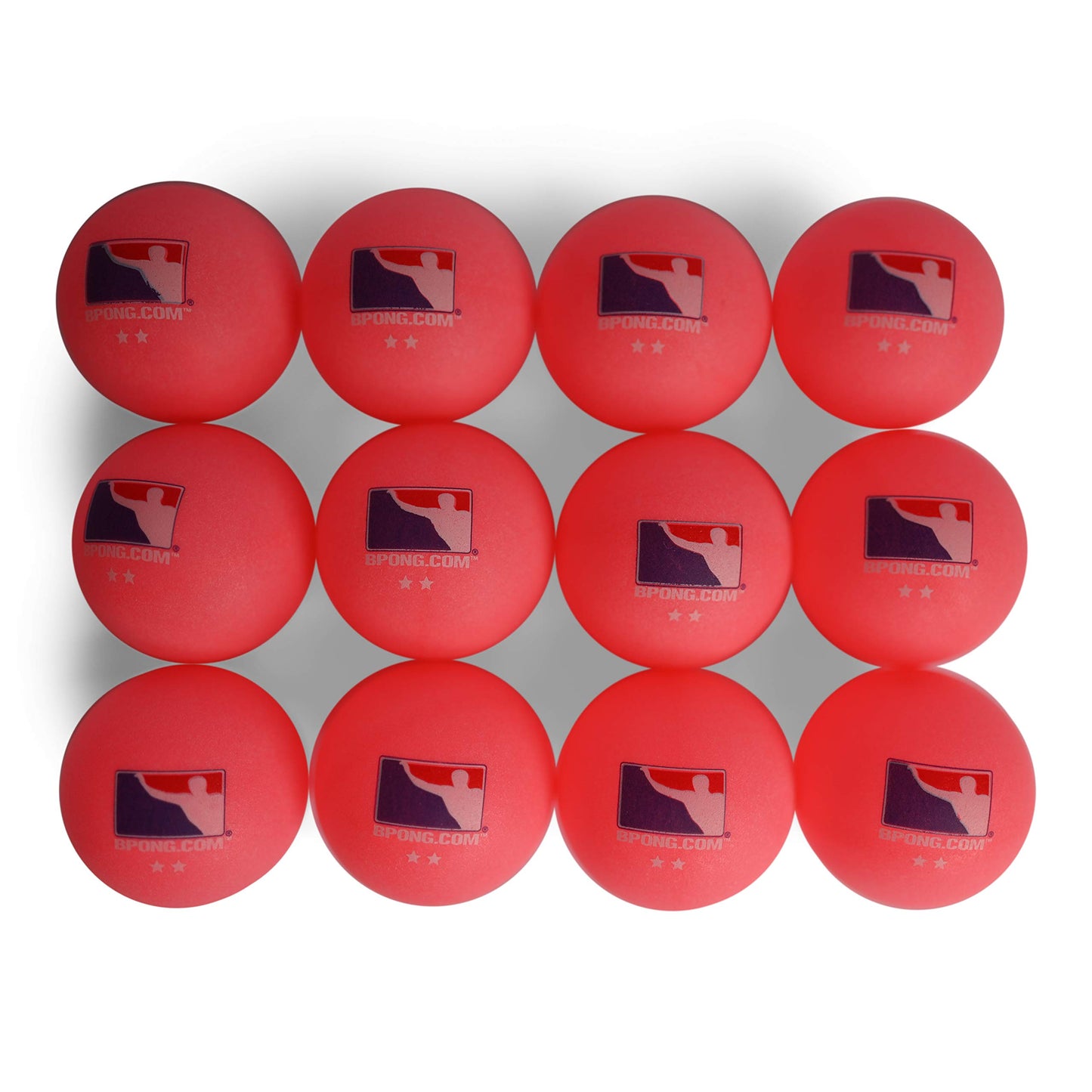 BPONG Pink Beer Pong Balls World Series of Beer Pong (WSOBP) - Tournament-Grade - 12 x 2-Star, Seamless Balls