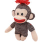 Plushland Adorable Sock Monkey, The Original Traditional Hand Knitted Stuffed Animal Toy Gift-for Kids, Babies, Teens, Girls and Boys Baby Doll