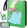 Premium Collectible Trading Card Albums?Card Binder Fits 400 Cards with 50 Removable Sleeves?Display Game Card Case book Holder, Frog Themes