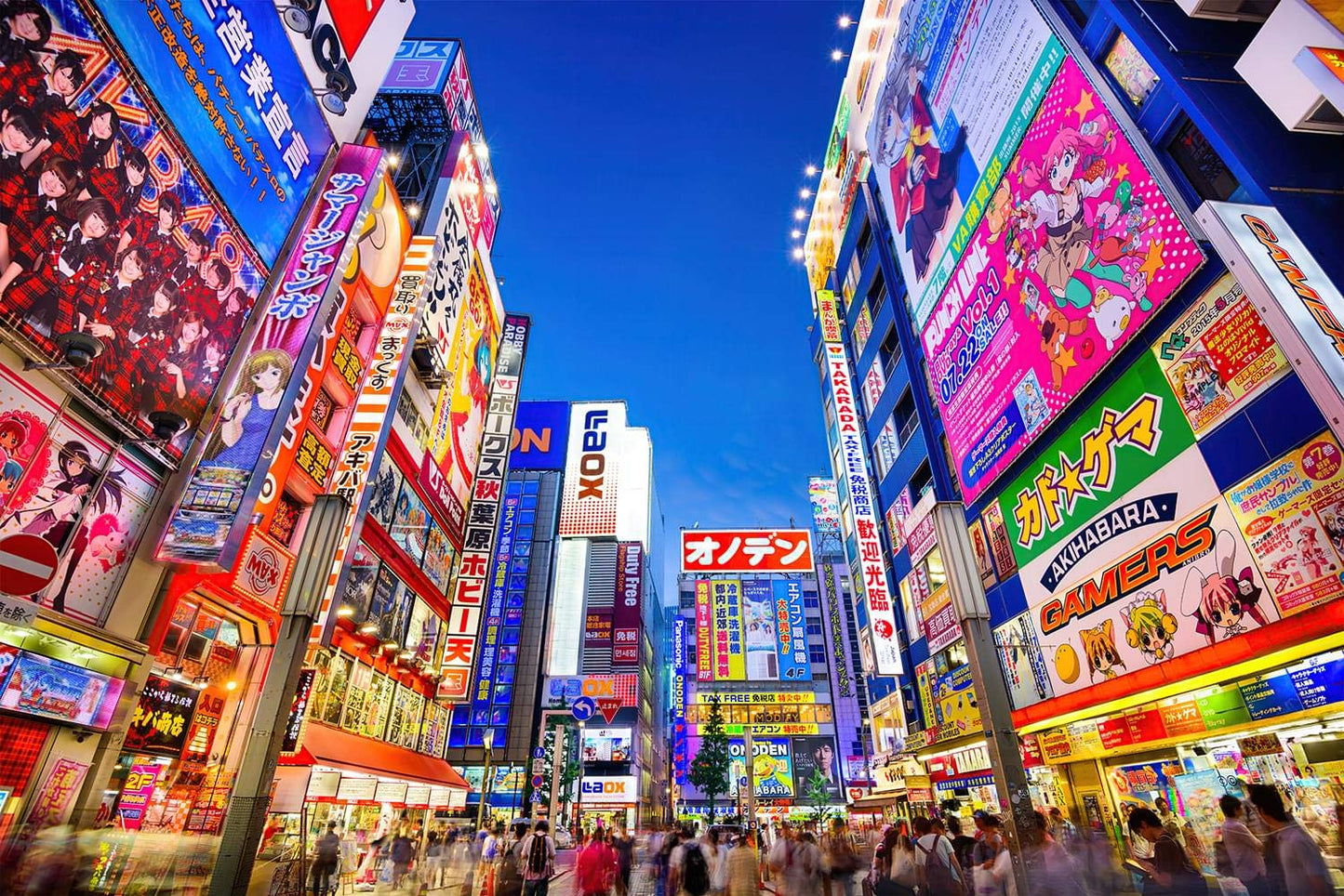 Evening in Akihabara, Japan Puzzle for Adults and Kids | Difficult 1000 Piece Jigsaw Puzzle Toy | Fun Quarantine Gift | Interactive Brain Teaser