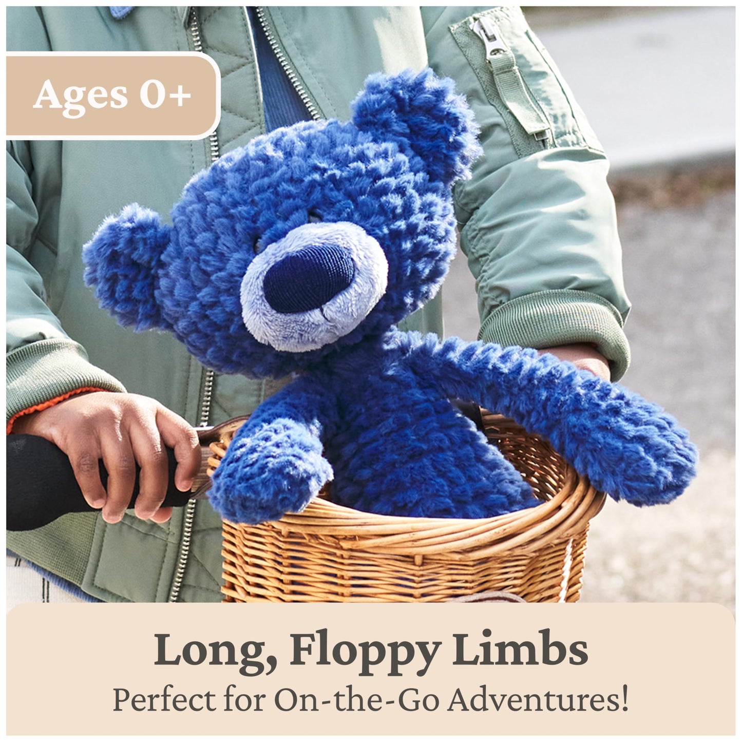 GUND Toothpick Ripple 15-Inch Teddy Bear Plush Toy, Ages 1+