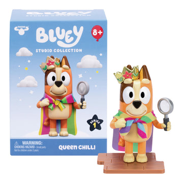 Bluey Studio Collector Figure - Queen Chilli (5" or 12.7 cm), Inspired by Iconic Episode, Premium Detailing, Special Finish. 6 to Collect, Connect