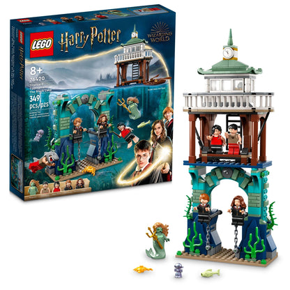 LEGO Harry Potter Triwizard Tournament: The Black Lake Building Toy 76420 - Goblet of Fire Toy Set with Harry, Hermione, and Ron Mini Figures, Magical