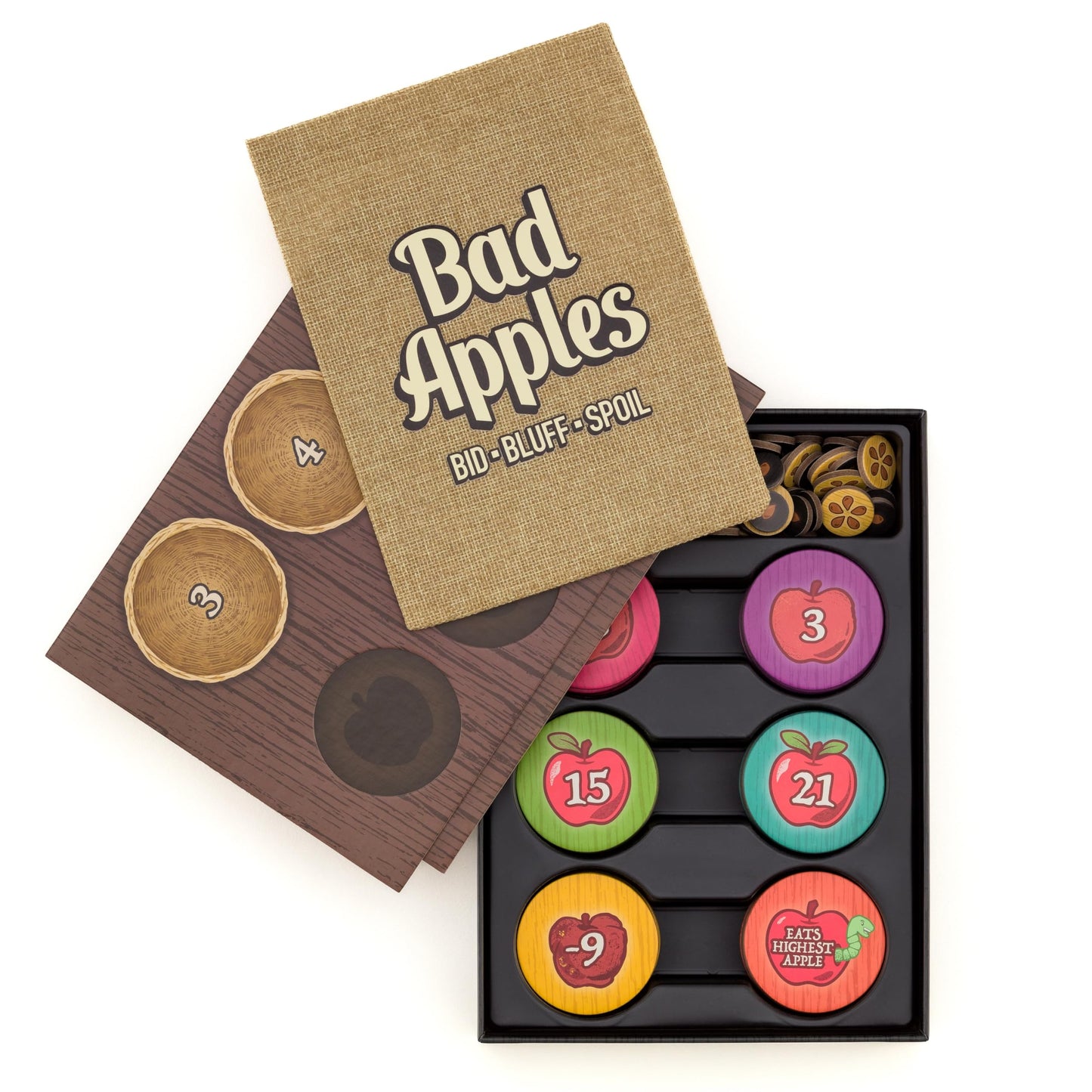 Lost Boy Entertainment Bad Apples - Board Games - Family Games - Party Games - for Adults and Teens - Strategy - Bidding & Bluffing - Game Night