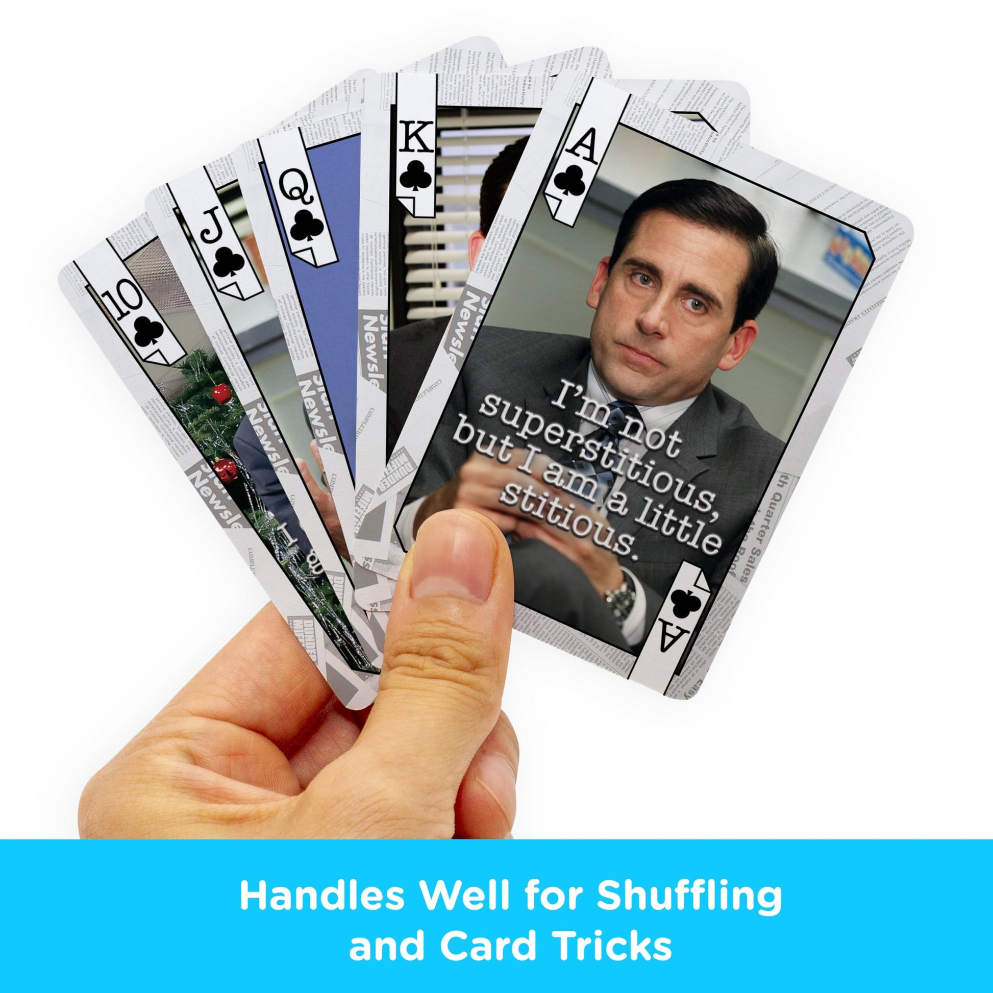 AQUARIUS The Office Michael Quotes Playing Cards - Michael Themed Deck of Cards for Your Favorite Card Games - Officially Licensed The Office