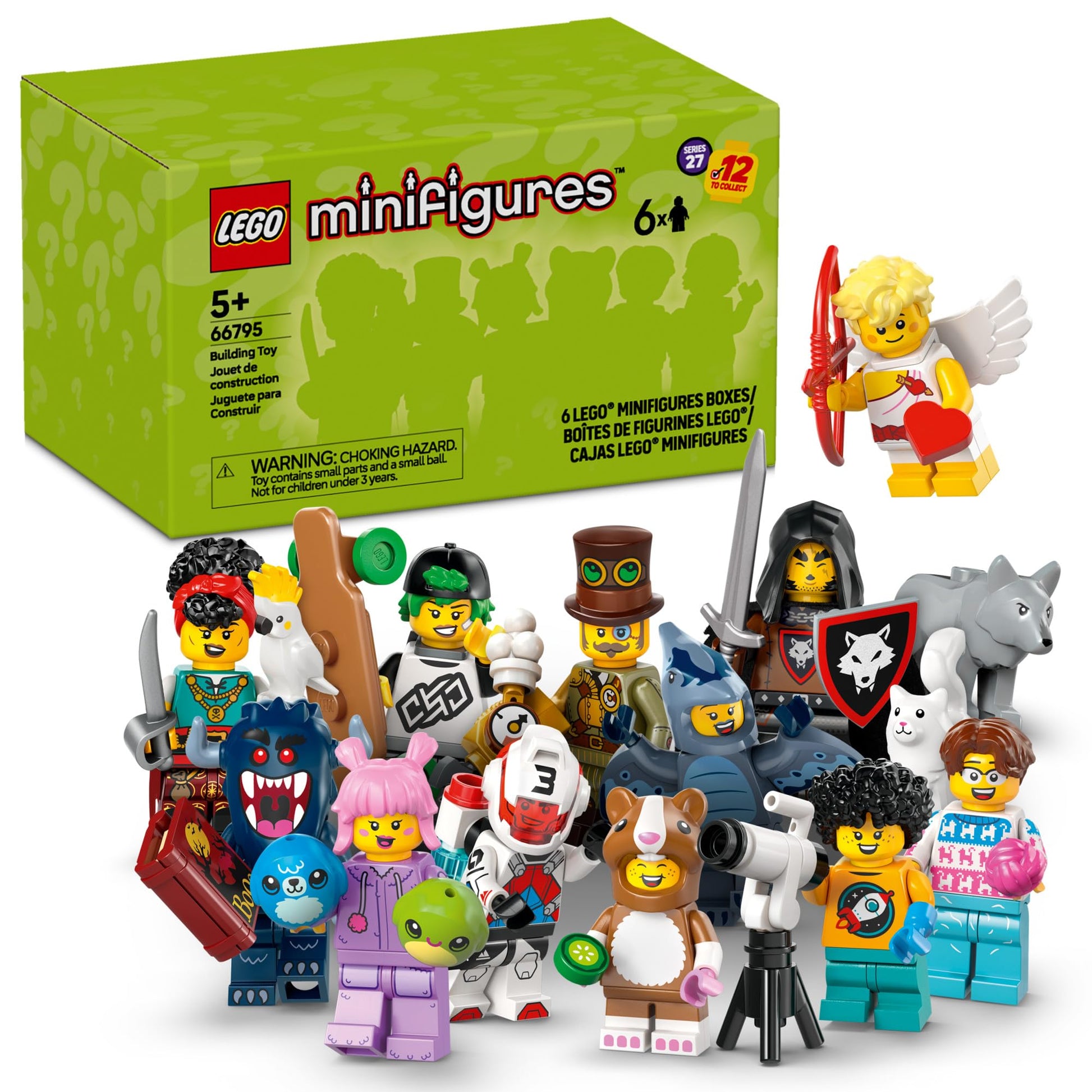 LEGO Minifigures Series 27 6 Pack - Multipack of Collectible Figures for Kids, Boys and Girls, Ages 5+ - Mystery Blind Box of 12 Possible Minifigures