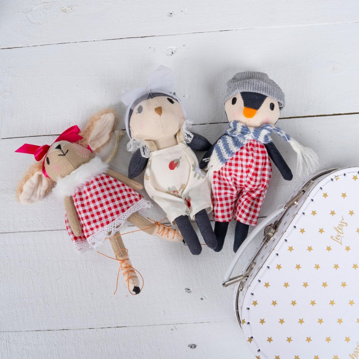 LEVLOVS Mouse in a Box Birthday Mouse Baby Mice in a Cheese Box Baby Registry Gift Birthday Gift Designer Doll