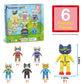 PicassoTiles 6pcs Pete the Cat Magnetic Figures Family Animal Action Character Toddler Toys Magnet Expansion Pack Building Blocks Add-on Educational
