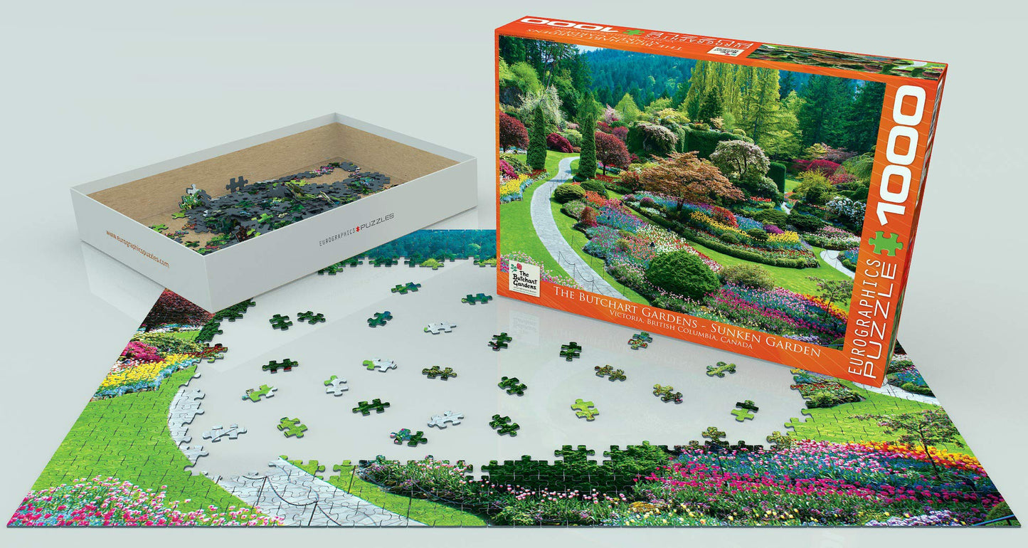 EuroGraphics Butchart Gardens - Sunken Garden Jigsaw Puzzle (1000-Piece)