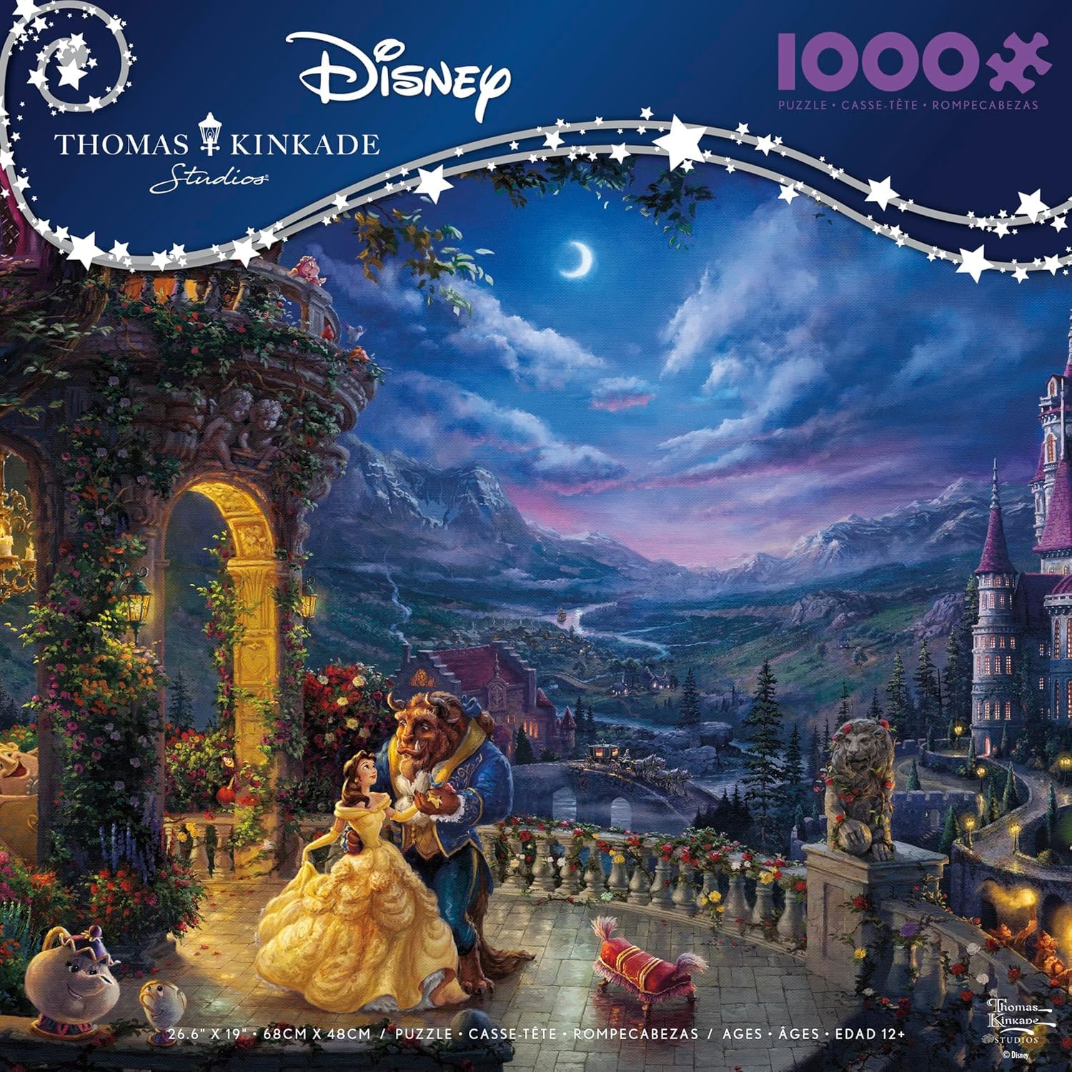 Ceaco - Thomas Kinkade Disney - Beauty and the Beast - 1000 Piece Puzzle