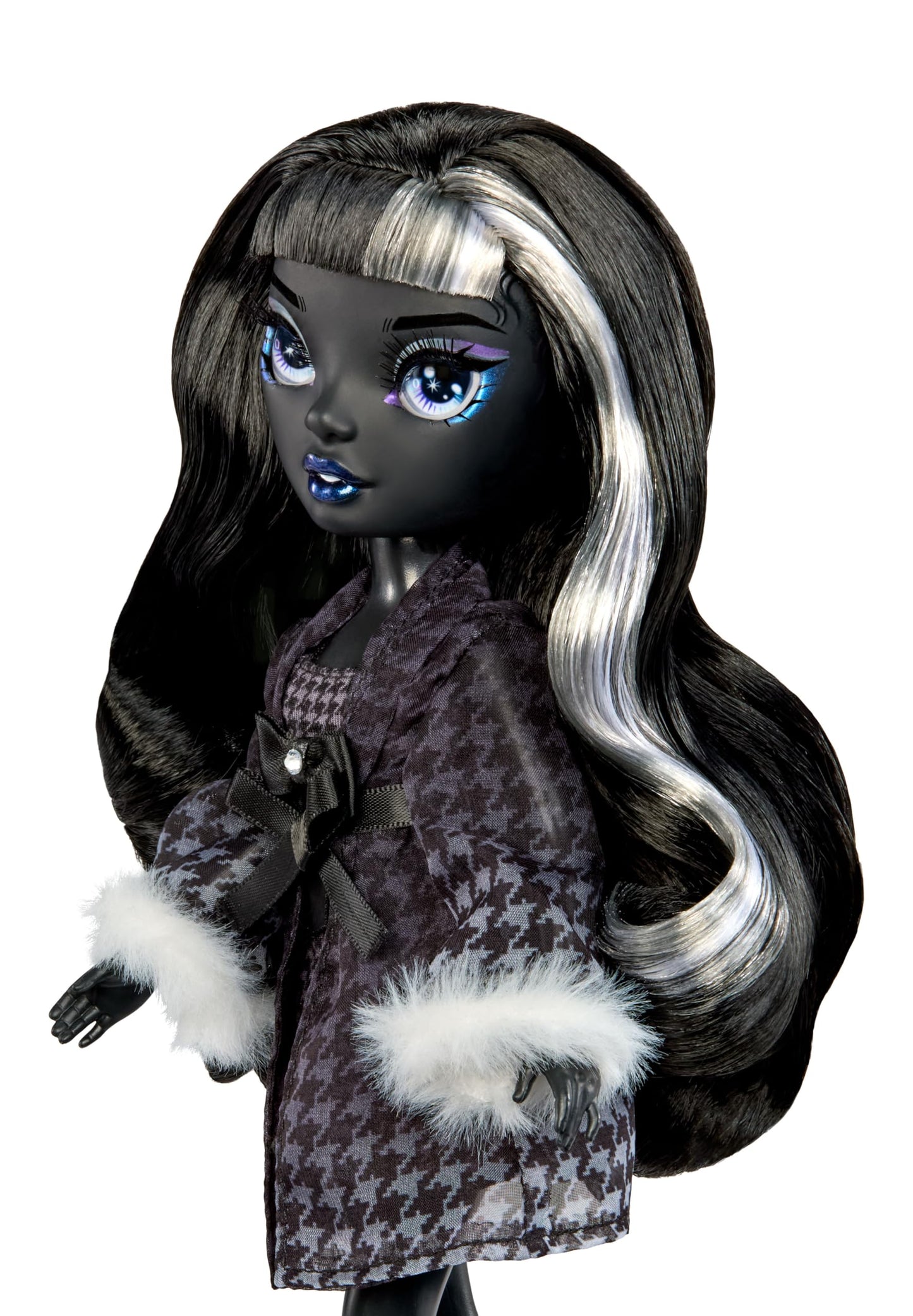 Rainbow High Shadow High Girl's Night Shanelle Onyx- Grayscale 11" Fashion Doll. Black Hair. Black Outfit. Girl's Night Accessories and Comb.