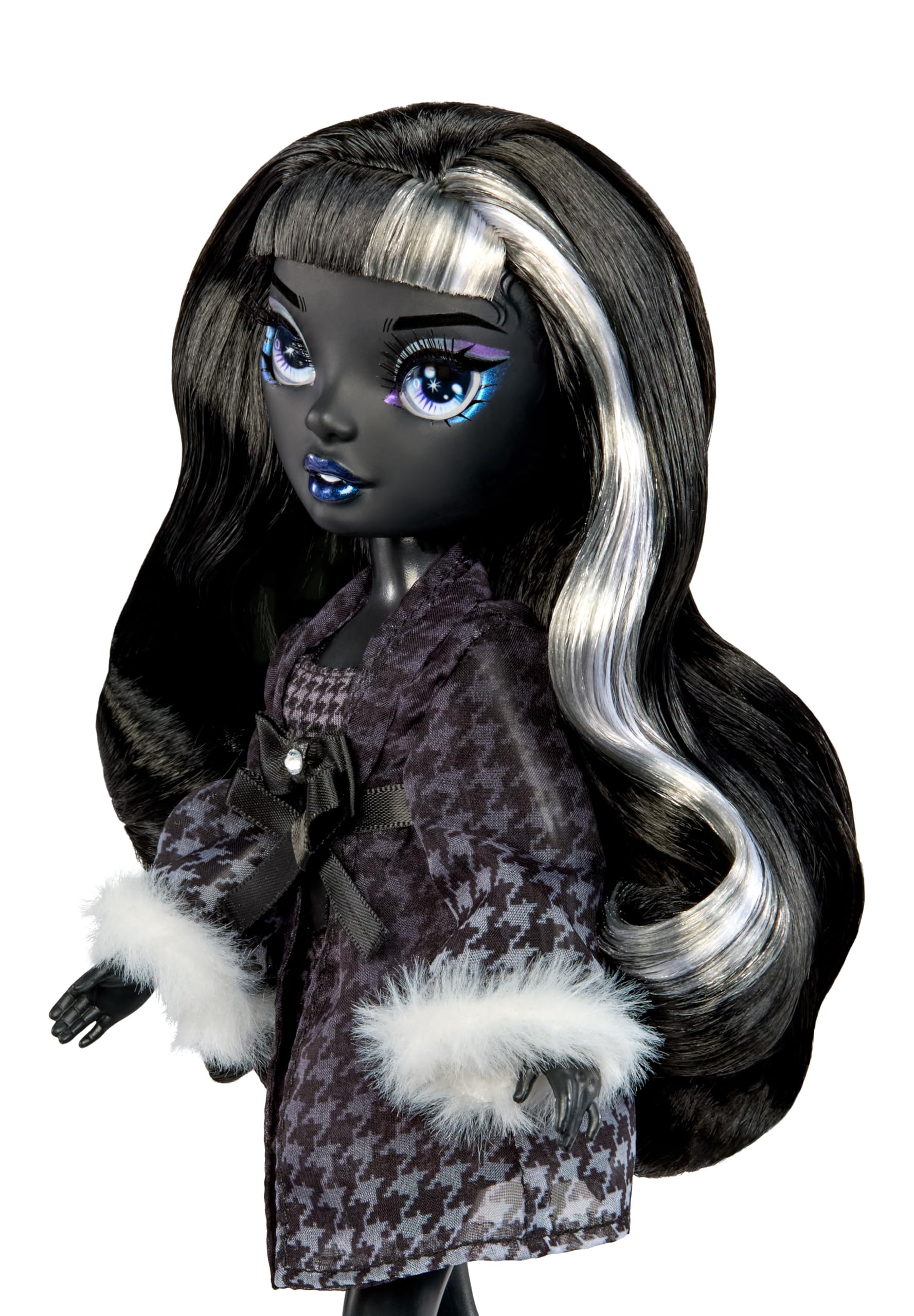 Rainbow High Shadow High Girl's Night Shanelle Onyx- Grayscale 11" Fashion Doll. Black Hair. Black Outfit. Girl's Night Accessories and Comb.