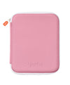 YOTO Card Case in Think Pink - Kids Accessory, Soft Portable Folder with Zipper & 64 Pockets for Player & Mini Audiobook Cards, Binder Sleeve Holder