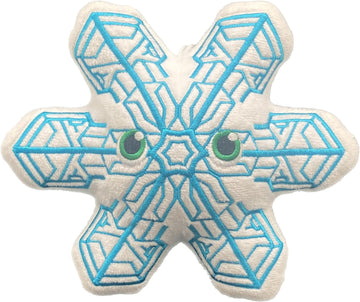 Thunderheads Snowflake Plush, Sectored Plates Design, Nature-Inspired Fun Plushie with Educational Card, Sustainably Made Soft Earth Science Gift