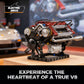 HGYYGACN V8 Engine Building Blocks Sets, V8 Engine Model Kit, Runnable Model Engine Building Sets, Mini Engine Kits with Crankshaft & Rotating Fan