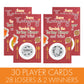 DISTINCTIVS Thanksgiving Party Game, 30 Player Scratch Off Cards, Friendsgiving Party Games