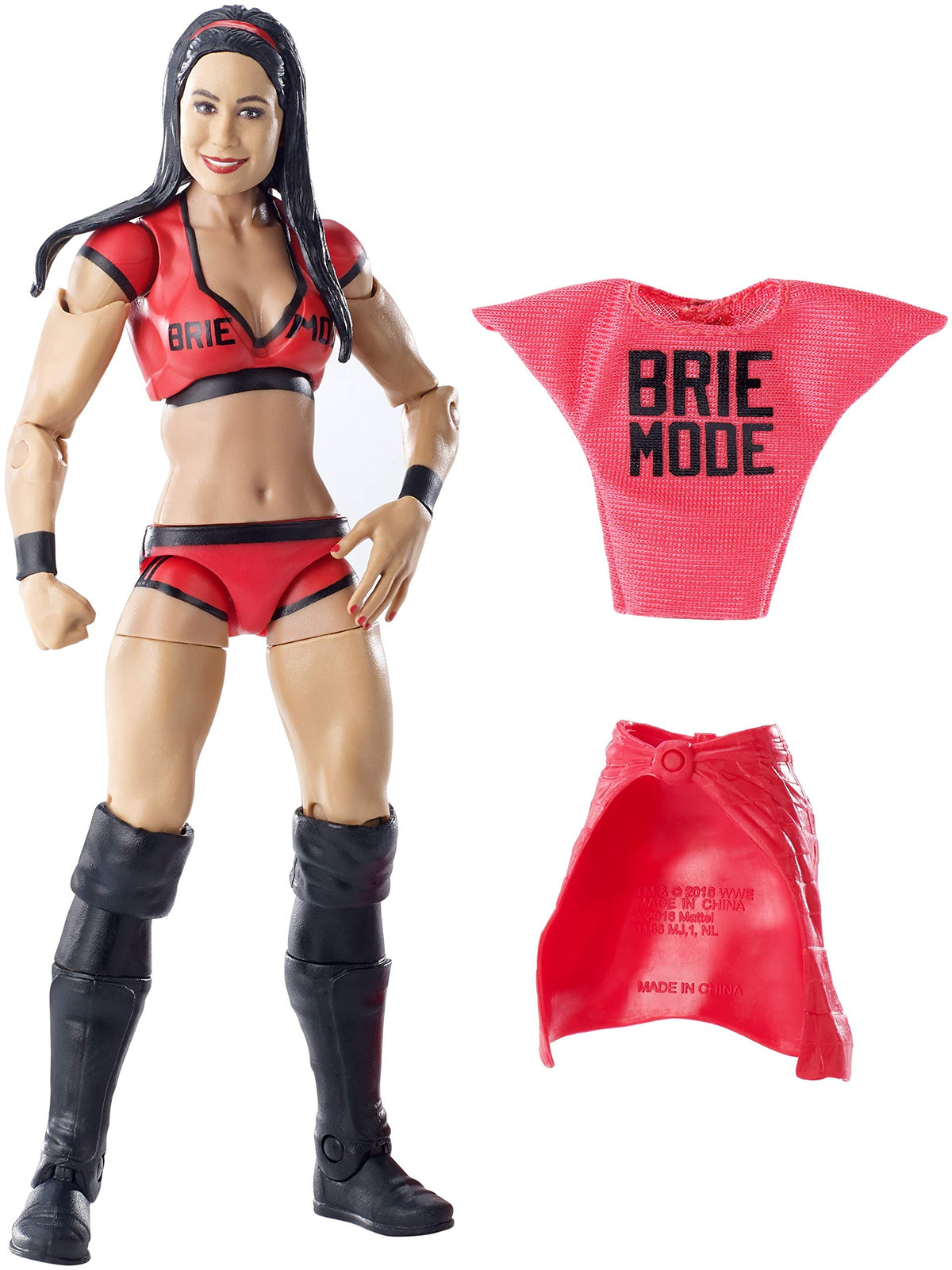 WWE Brie Bella Elite Collection Deluxe Action Figure with Realistic Facial Detailing, Iconic Ring Gear & Accessories