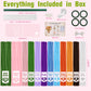 800 PCS Pipe Cleaner Flower Kit, 12 Colors Chenille Stems Craft Kit with Floral Stems, Tape, Stamens, Ribbons, Manual - Make DIY Flowers