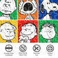 Aquarius Peanuts 500 Piece Collage Puzzle for Adults - 75th Anniversary Portraits Charlie Brown Snoopy Merchandise 14"x19" Collectible Gifts