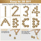 21Pcs Gold Mutual Attraction Sensory Fidget Toy, Educational Science Kit for Anxiety Relief, 20mm Desk Balls for Kids Adults, Stocking Stuffers Gift