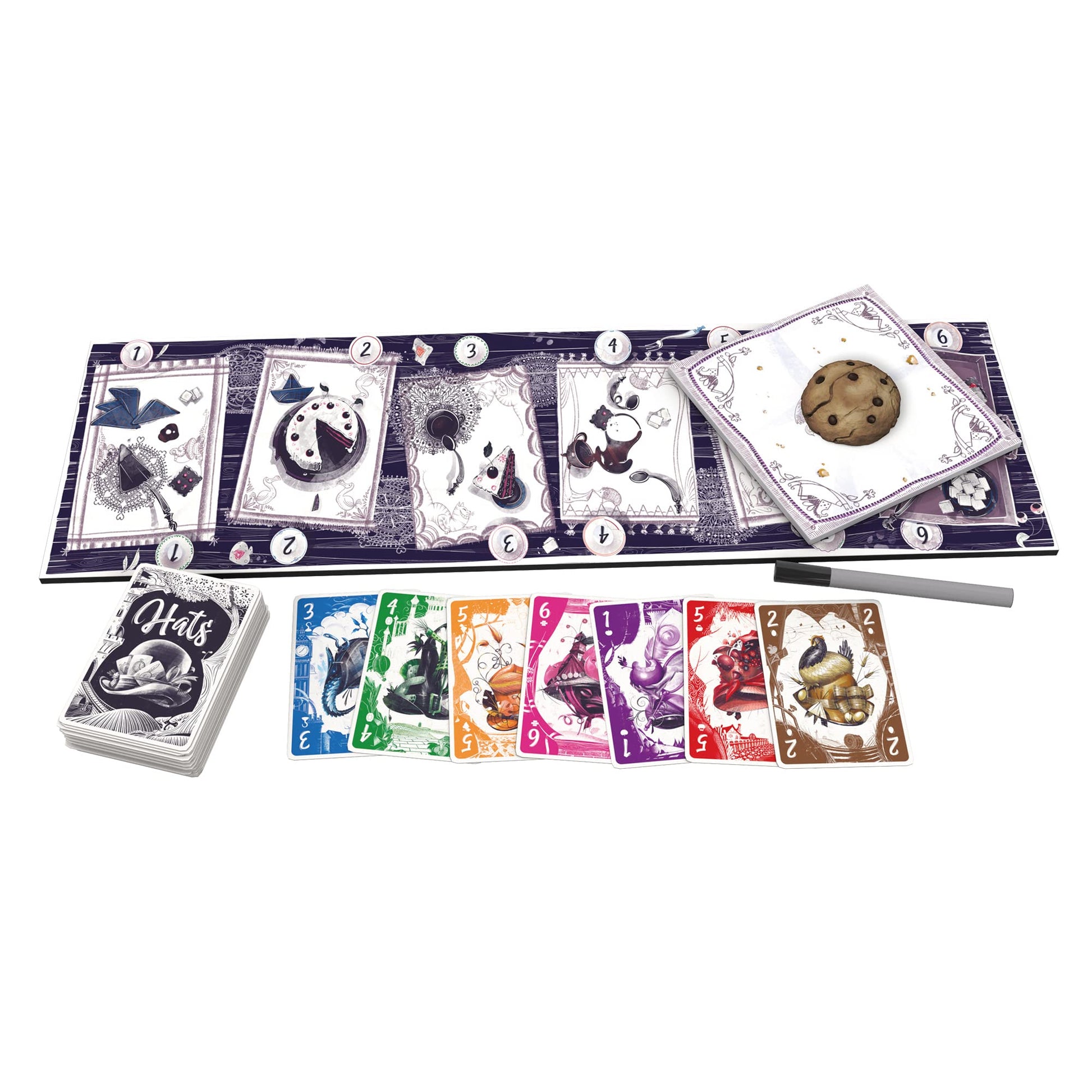 Blackrock Games Thundergryph Games Hats Board Game | Strategy Game Based on Alice in Wonderland | Set Collection Game for Kids and Adults | Ages 14+ |