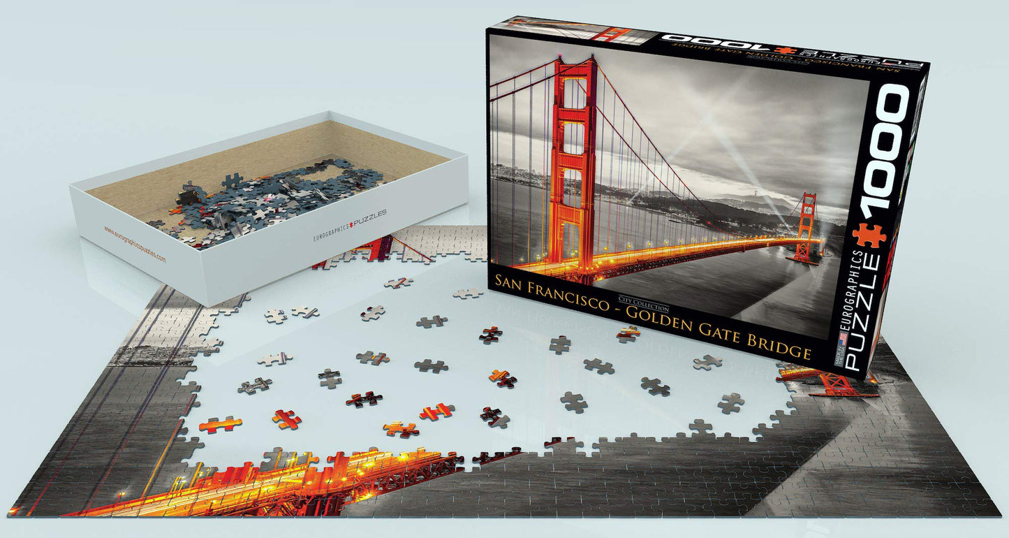 EuroGraphics San Francisco Golden Gate Bridge Puzzle (1000-Piece) (6000-0663) , Black