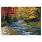 Larkipuzz Beautiful Forest Landscape Puzzles for Adults 1000 Pieces, Aesthetic Autumn River Plant Jigsaw Puzzle, Impossible Nature Art Puzzles