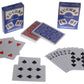 Hickoryville Euchre Card Game Set | 8 Pre-Stripped Decks (9-Ace) with Blank Counter Cards | 4 Red & 4 Blue Decks | Classic Euchre Playing Cards