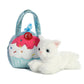 Aurora® Fashionable Fancy Pals™ Sweets Kitty Stuffed Animal - Plush with Stylish Purse for Dress Up Fun - Perfect for Kids 3+ Years, Costumes,