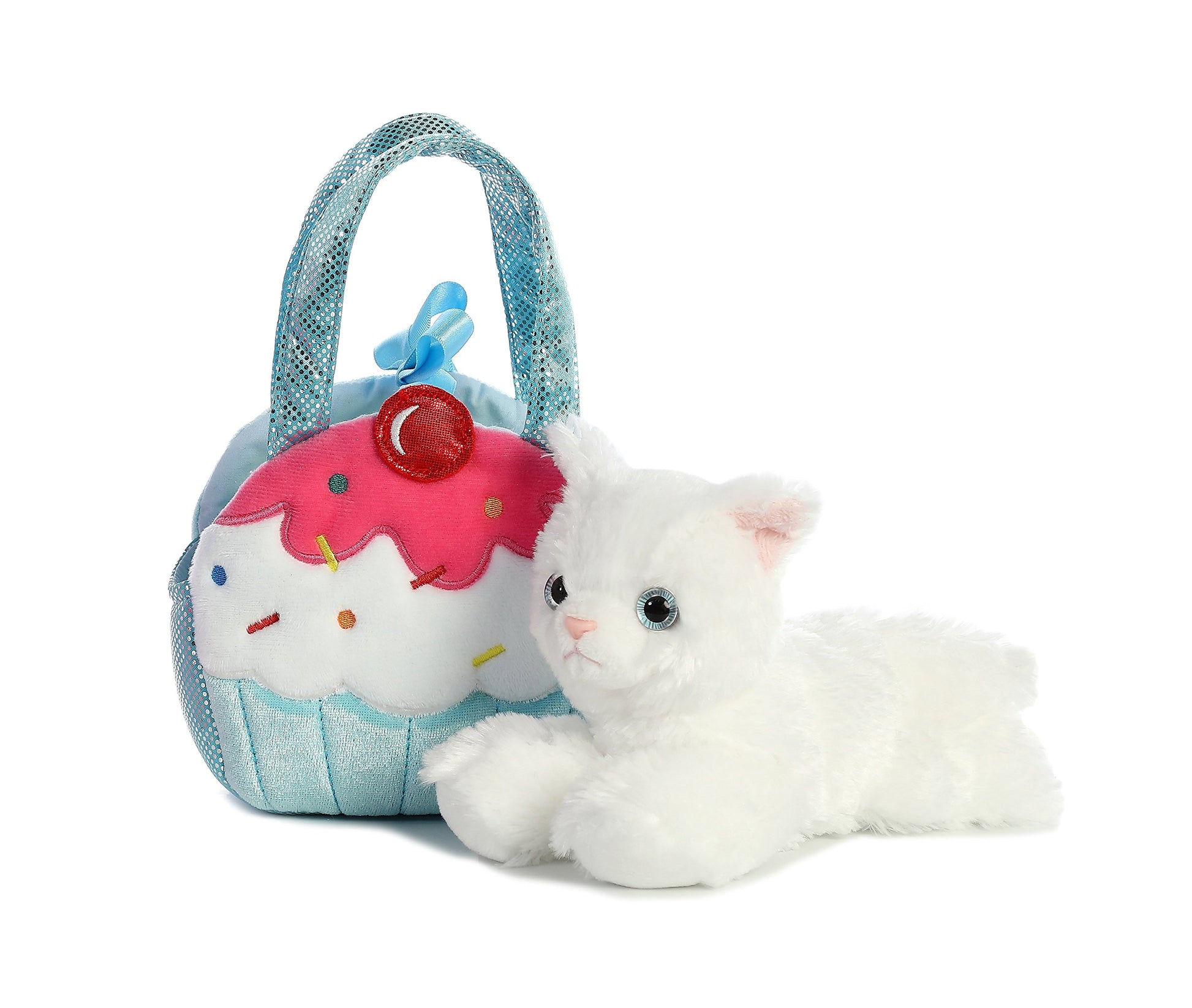 Aurora® Fashionable Fancy Pals™ Sweets Kitty Stuffed Animal - Plush with Stylish Purse for Dress Up Fun - Perfect for Kids 3+ Years, Costumes,