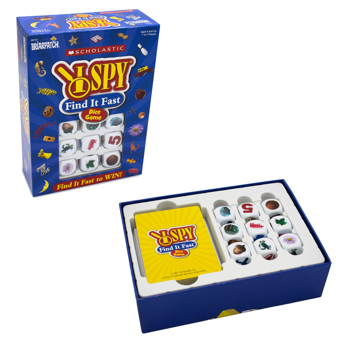 Briarpatch I SPY Find It Fast Game - an Immersive I Spy Adventure for Ages 6+ | Fast-Paced Dice Action, Brain Teasers, Hand-Eye Coordination, and