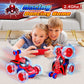 Kids Toys Spider RC Car for Boys 4-7 - Cool Spider Monster Remote Control Crawler Toy 360° Flip Fast Stunt & 4WD Light Up Wheel - Fun Boy Gift Idea