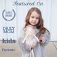 MON AMI Angel Stuffed Doll - 15", Soft Elegant Plush Doll for Little Girls, Use as Toy or Room Decor