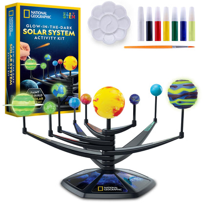 National Geographic Glow in the Dark Solar System Model for Kids Ages 8-12