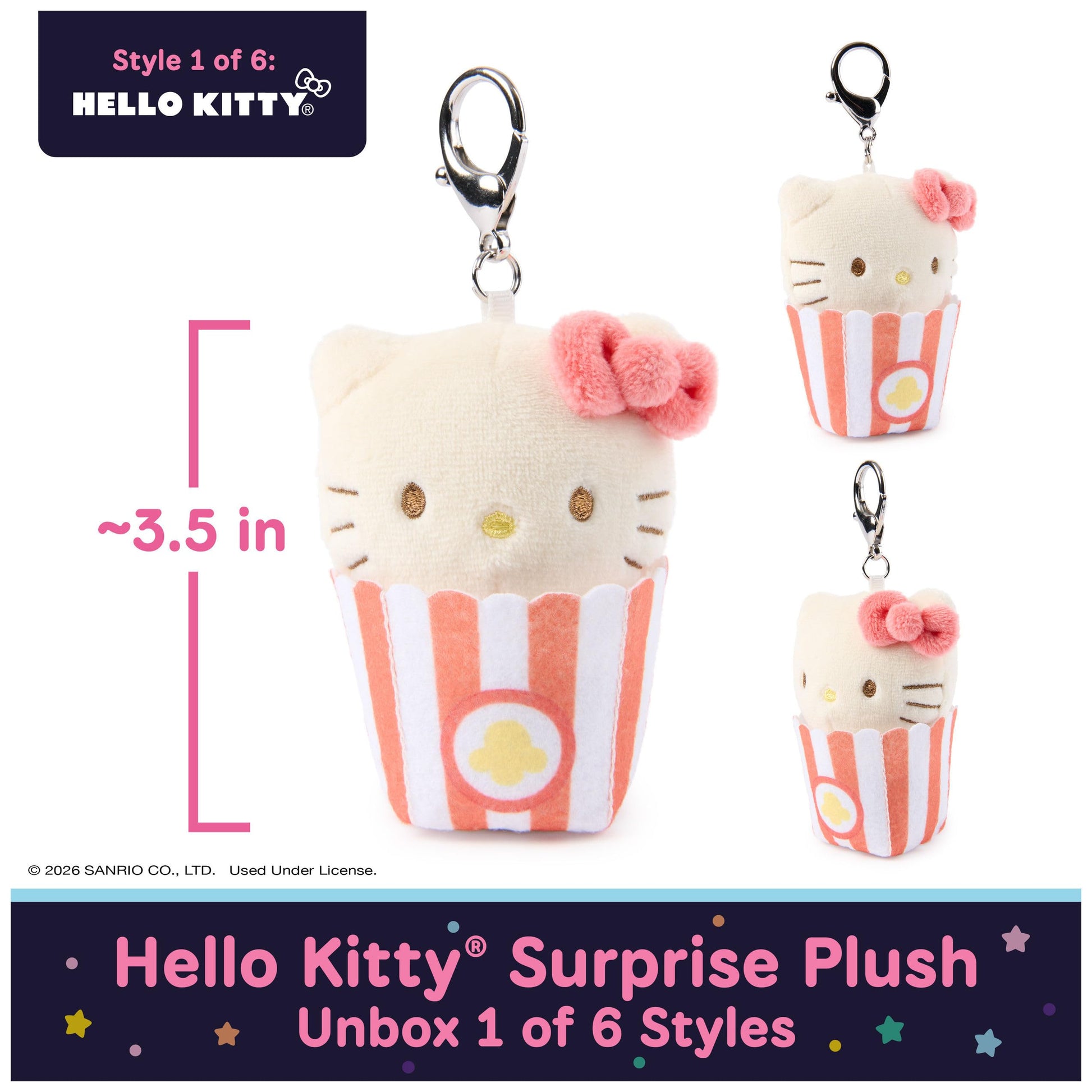 GUND Hello Kitty & Friends 3-Inch Surprise Circus Plush (1 of 6 Styles)