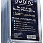 UVBLOC 130pt One Touch Card Holders (5 Pack) Magnetic Baseball Card Sleeves for Trading Thick Jersey Patch Cards Hard Case Protectors Sports Football