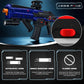 SOFITEN Automatic Toy Gun with Adjustable Scope, Electric Toy Sniper Rifle Foam Dart Blaster with Vest, Flashlight, Grip, Indoor Outdoor Shooting