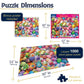 White Mountain 1000 Piece Jigsaw Puzzle Holiday Collage, Easter Eggs