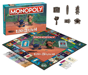 Monopoly: Disney Lilo & Stitch | Buy, Sell, Trade Characters from Disney’s Animated Film | Classic Monopoly Game | Officially-Licensed Lilo and Stitch