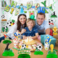 Soccer Birthday Party Decorations - Soccer Party Decorations Includes Happy Birthday Banner Soccer Hanging Swirls Honeycomb Centerpieces for Girls