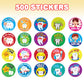 ArtCreativity Dental Sticker Rolls Assortment - Set Includes 500 Dental Themed Stickers - Dental Reward, Goodie Bag Fillers, Party Favors - Fun Craft