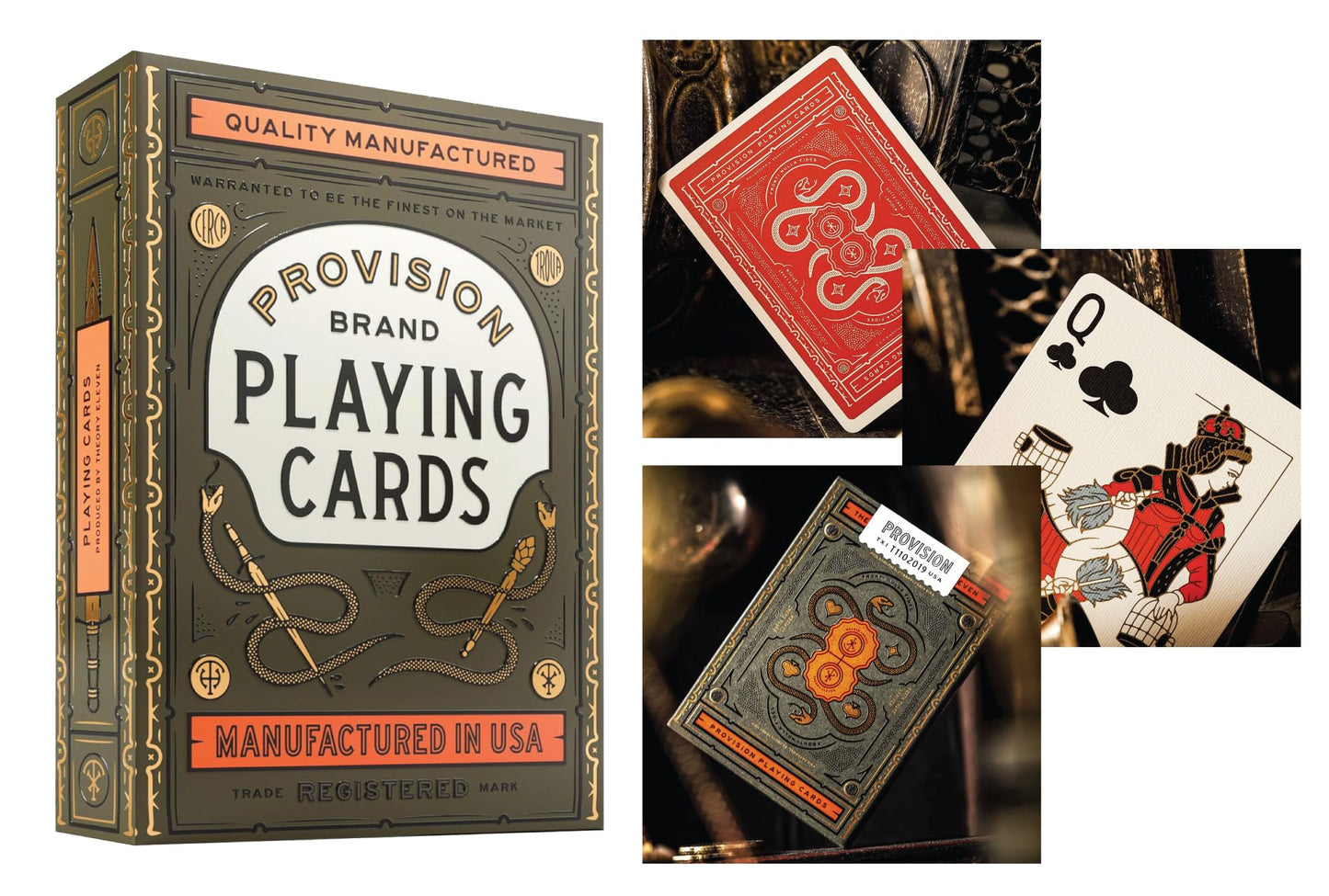 Straight Poker Supplies Ultimate Theory11 Playing Card Bundle | 6 Deck Collector's Assortment. High Victorian Red | High Victorian Green | Monarchs