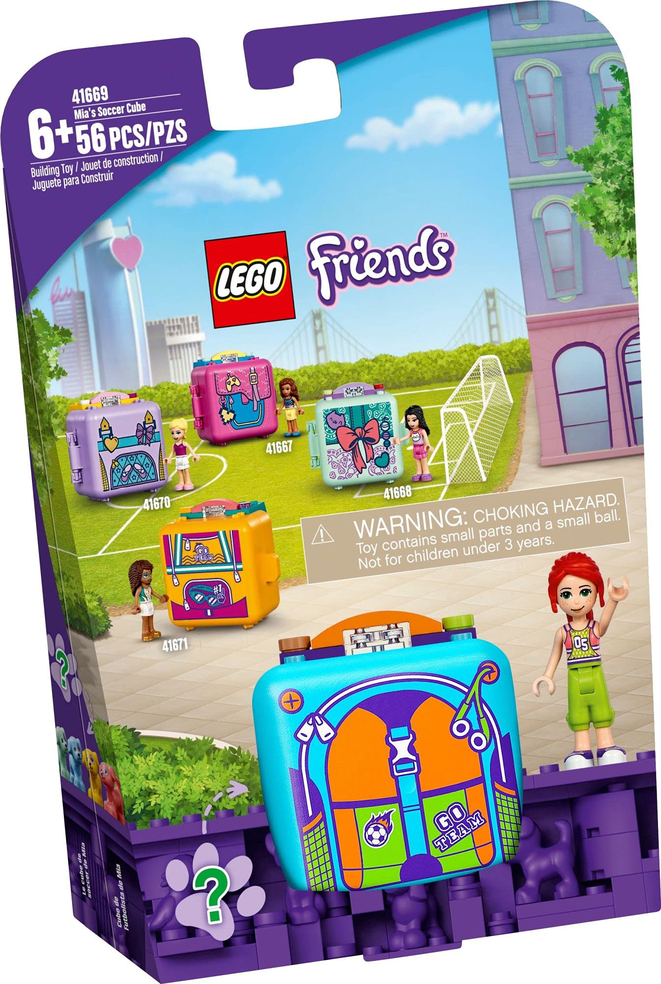 LEGO Friends Mia’s Soccer Cube 41669 Building Kit; Imagination Toy Comes with a Mini-Doll and Animal Toy to Give Creative Kids Hours of Imaginative