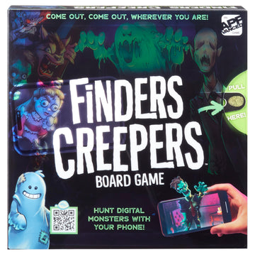 Micro Games of America™ Finders Creepers Board Game an App-Vanced™ Game - Hunt Digital Monsters with Your Phone, 2-4 Players, Ages 8+