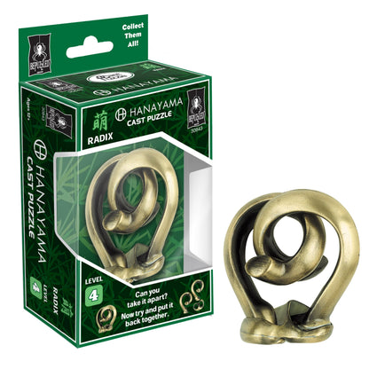 BePuzzled, Radix Hanayama Cast Metal Brainteaser Puzzle Mensa Rated Level 4, for Ages 12 and Up
