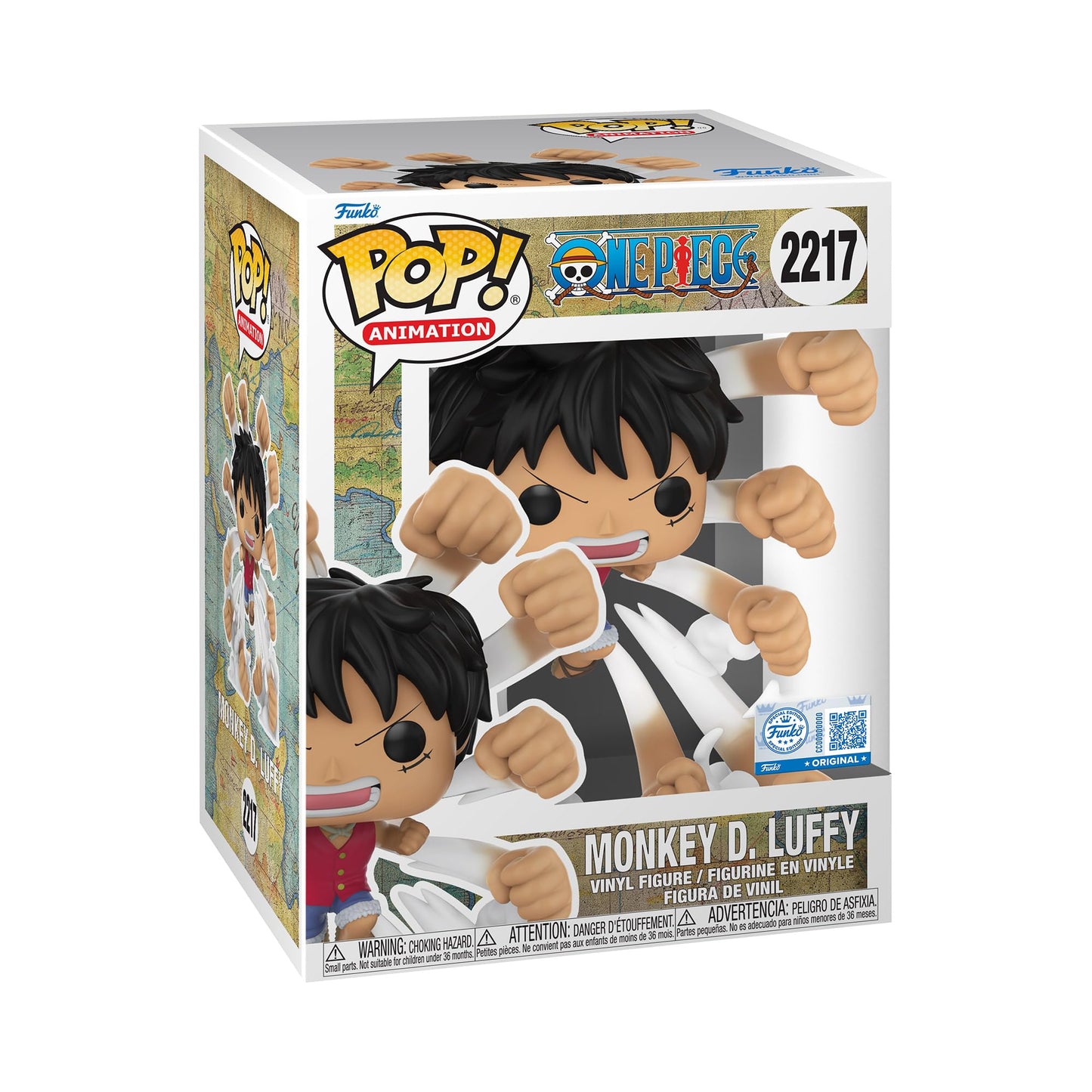 Funko Pop! Premium: One Piece - Luffy - Gum Gum Gatling - Amazon Exclusive - Collectible Vinyl Figure - Gift Idea - Official Product - Toys for Kids