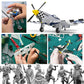 Testors Model Paint and Pixiss Model Accessory Kit - 10 Rich Enamel Paints - Fast Drying - Adheres to Plastic, Paper, Metal - Includes Essential Tools