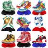 9-Piece Sneaker Honeycomb Decorations, 3D Sports Centerpieces for Table, Themed Party Supplies for Birthday Baby Shower Sport Shoes Graduation (9 Pcs)