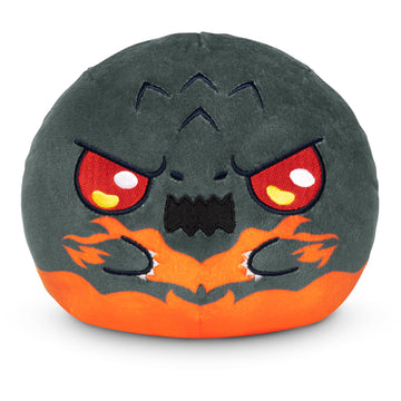 TeeTurtle Reversible Godzilla 6-Inch Two-Sided Flip Plush Toy with Embroidered Details - Cute Mini Collectible Plush for Kids, Teens, and Adults