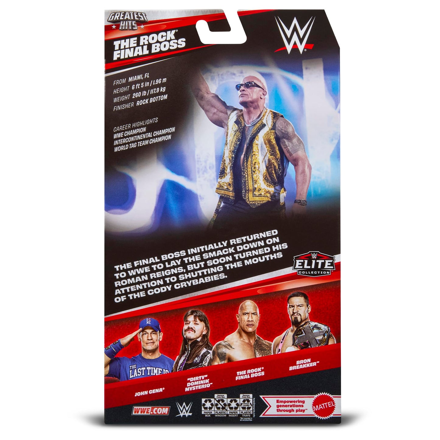 WWE The Rock (Final Boss) Elite Greatest Hits 10